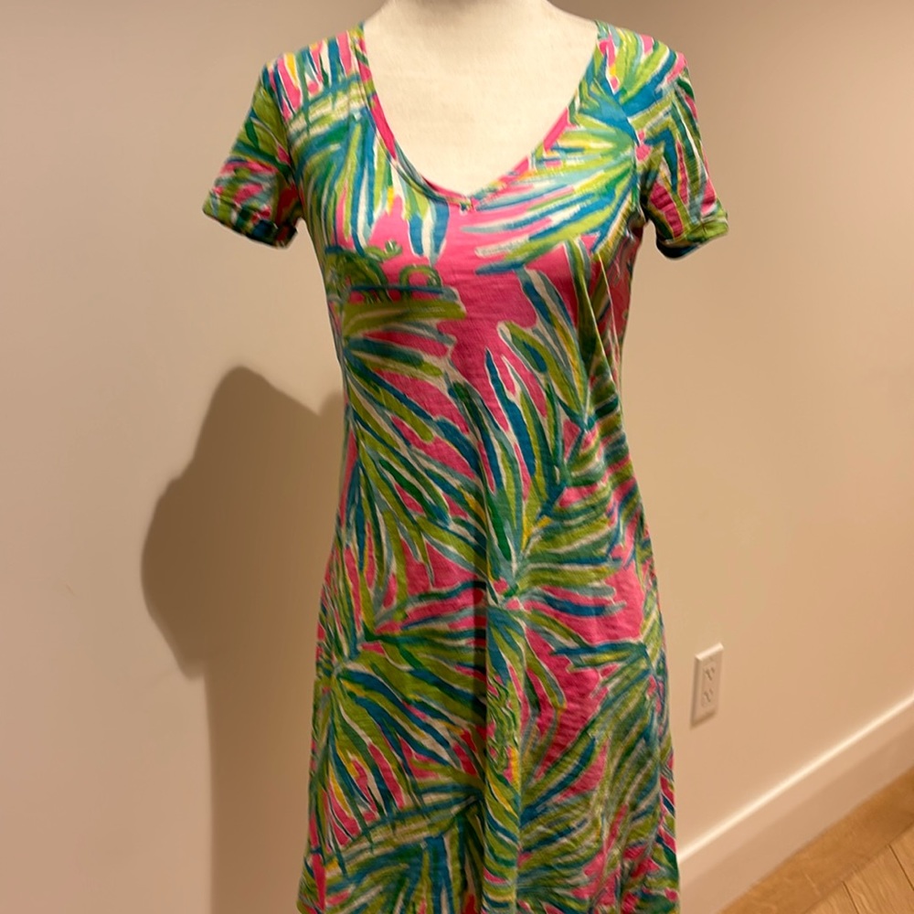 Lilly Pulitzer cotton Jessica v neck short dress